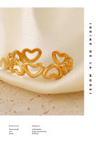 Wency-Anillos minimalistas de corazón hueco para mujer, sortija ajustable de acero inoxidable, joyería de fiesta, regalo 2024 - details 1
