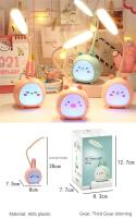 Lámpara LED de mesa pequeña con forma de Animal, luz nocturna ajustable, lámpara de noche para dormitorio, protección ocular, lámpara de lectura, lámpara de sueño para niños - details 0