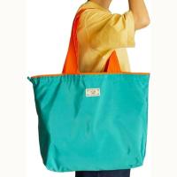 Bolsa de comestibles reutilizable, bolsa de compras plegable de gran capacidad con cierre de cordón, bolso de hombro ecológico plegable - details 5