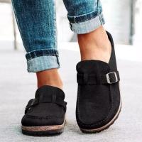 Zapatos Retro sin cordones para mujer, zuecos planos cómodos, informales, talla grande, verano, 2023 - details 3