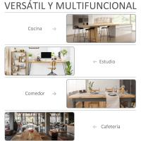 Pack de 2 Sillas de Comedor Sillas Decorativas Tapizadas en Lino Sillas de Cocina con Respaldo Reposabrazos y Patas de Metal para Salón 59,5x56,5x81 cm - details 6