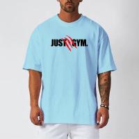 Oversized Loose Casual Sport Men T-shirt Summer Breathable Quick Dry Gym Fitness Bodybuilding Workout Fashion Short Sleeves Tees - details 5