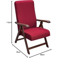Sillón reclinable de haya con relleno de espuma de poliuretano expansivo Elite Miami Los Ángeles, 4 posiciones estándar rojo - details 1