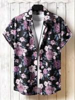 Camiseta de Verano de Playa Hawaiiana Estampado de Denim 3D para Hombres Manga Corta Transpirable - details 2