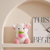 Juguetes de peluche de vaca de fresa, muñeco de Animal de peluche de vaca de fresa, adecuado para niños, regalos de cumpleaños y fanáticos para coleccionar, nuevo - details 2