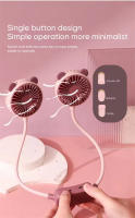Ventilador de cuello portátil de dibujos animados, recargable por USB, banda eléctrica para el cuello, ventilador de refrigeración portátil - details 3