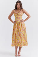 2025 falda larga de verano para mujer temperamento elegante estilo de vacaciones vestido camisola para mujer - details 2
