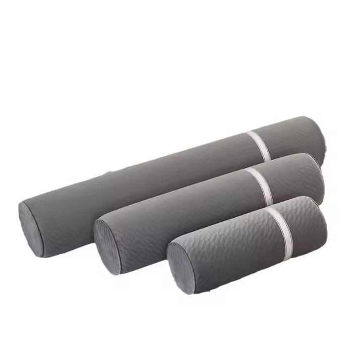 Almohada de Bolsón de Espuma de Memoria 100% Algodón Soporte de Dormir para Cuello Redondo - 1