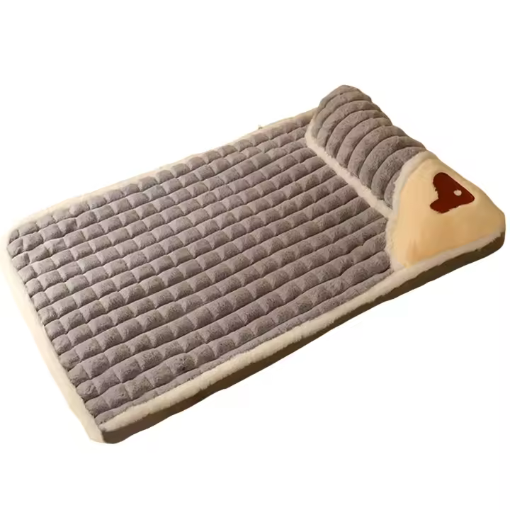 Cama de felpa lavable para perro, perrera antideslizante, cálida, para interior, cachorro, gato - 1