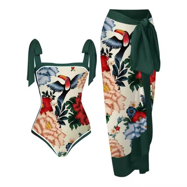 El nuevo traje de baño de una pieza es ajustado y delgado para las mujeres. - 1