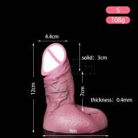 Funda realista de silicona de 6 tamaños Leten para agrandar el pene, condones grandes, juguetes sexuales para hombres, productos para extender el pene. - details 5