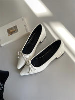Nuevo arco tacón grueso versátil viajero puntiagudo Mary Jane boca poco profunda viajero versátil zapatos individuales zapatos de mujer - details 22