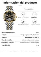 Reloj mecánico totalmente automático de marca suiza impermeable reloj luminoso de moda para hombre - details 0