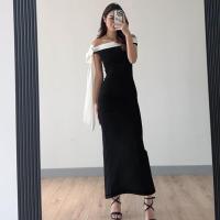 2025 Primavera/Verano Nueva Ropa de Mujer - Vestido Elegante de Una Manga con Volantes Estilo Línea A Sin Mangas. - details 17