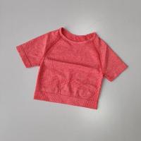 Camiseta de Yoga sin Costuras para Mujer Top Corto de Fitness Camisetas de Entrenamiento para Gimnasio Secado Rápido de Manga Corta Ropa Deportiva - details 11
