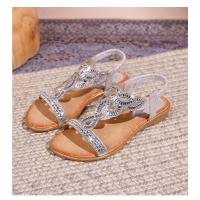 Sandalia Plana Mujer 2025 con Zarcillos Brillantes - Diseño Transpirable Boho Chic,Zapatos de Verano Cómodos para Playa y Fiesta,Moda Elegante Primavera-Verano - details 30
