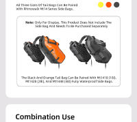 Rhinowalk-bolsa para sillín de motocicleta, 20L/45L/65L, impermeable, para asiento trasero de Motor, paquete trasero, equipaje de viaje de secado rápido - details 16