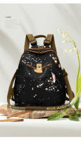 Mochila de viaje ligera para mujer, bolso de viaje de tela Oxford con estampado a la moda, novedad de 2024 - details 2