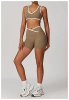 Conjunto de Yoga de 2 Piezas Trajes de Entrenamiento de Poliéster para Fitness - details 25