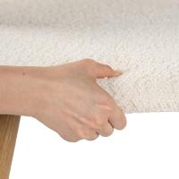 Juego de 4 sillas de comedor con asiento y respaldo suaves, con patas de metal macizo, para salón, dormitorio, cocina o comedor, ante marrón - details 85