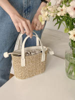 Diseño de bolso bolso de mujer bolso de paja nuevo bolso de playa de verano bolso tejido de moda bolso de mensajero - details 14