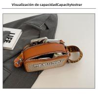 Bolso de hombro individual, nueva moda, versátil, con letras, informal, bolso cruzado, bolso para cámara, bolso cuadrado pequeño - details 8