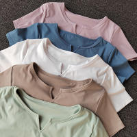 Camiseta Deportiva de Manga Corta Camiseta de Entrenamiento Ajustada con Almohadillas - details 2
