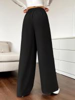 Pantalones de Algodón para Mujer de Cintura Alta y Piernas Anchos Tendencia Harajuku, Estética Coreana - details 5
