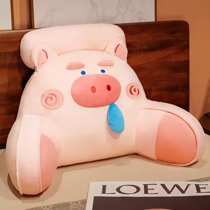 Almohada multifuncional para cabecero de cama, cojín grande de dibujos animados, bolsa suave para sofá - 1