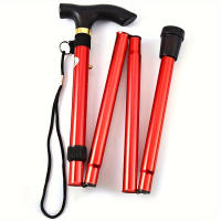 Bastones de trekking de aleación de aluminio, bastones de marcha ajustables con cierre de palanca, diseño ligero y plegable con punta de goma para senderismo y viajes - Sin varilla de magnesio/pedernal - details 9