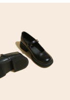 Nuevo Four Seasons Commuter francés boca ligera plataforma tacón zapatos de las mujeres británico pequeño zapatos de cuero - details 24