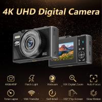 Cámara Digital 4K 64mp Pantalla IPS de 3 Pulgadas Zoom de Video Enchufe en Red YouTube - details 0