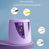 Afilador De Lápices Automático Eléctrico Multifuncional Para Estudiantes Primarios Y Niños Corte Redondo 6mm-8mm Regalo De Papelería - details 3
