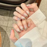 Uñas Postizas De Press En Color Rosa Brillante Con Ojo De Gato Y Espejo Plata Cubiertas Cortas Postizas De Uñas Con Tiras Adhesivas Para Uso Diario En El Escritorio - details 1