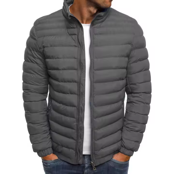 Chaqueta casual de cuello alto para hombre, chaqueta para hombre, - 1