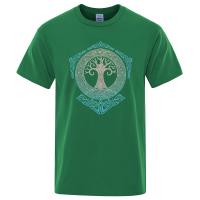 Yggdrasil Camiseta con Diseño de Árbol del Mundo para Hombre, Camisa con Patrón Estampado, Mitología Nórdica, Odin Aesir, Prenda de Marca de Moda, Verano, 2022 - details 10