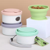 Caja de Alimentos Portátil para Perros Cuerda Plegable para Salir a Caminar con la Taza - details 12
