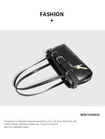 Bolso de hombro para las axilas, bolso tipo locomotora con cinturón de bloqueo retro, bolso de viaje de moda. - details 5