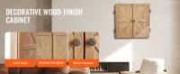 SucceBuy Gabinete para dardos, juego de madera maciza, escondite de tamaño oficial con marcador y accesorios, (diana no incluida) - details 3