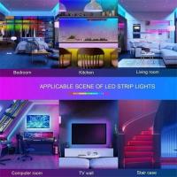 5050RGB Smart LED Strip Lights,  24V With Bluetooth App Control RGB Strip For Party Decoration, Party - details 4