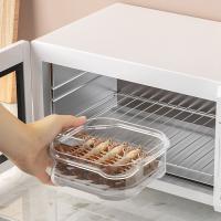 Caja de conservación de alimentos para carne de calidad alimentaria, recipiente de plástico para frutas y verduras de 350ml, contenedores de almacenamiento de alimentos sellados apilables, Dumpling - details 4