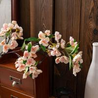 Flores artificiales elegantes de Begonia, simulación de tacto Real realista, flores de Malus, flores falsas hechas a mano, decoración de jardín al aire libre - details 7