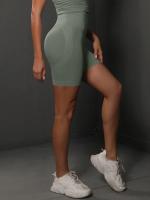 Pantalones cortos de Yoga para mujer, pantalones cortos deportivos sin costuras para gimnasio, pantalones cortos de entrenamiento de cintura alta con realce, pantalones cortos deportivos para Fitness, pantalones cortos de ciclismo - details 49