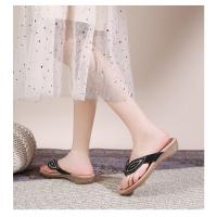 Sandalias Bohemias Mujer 2025 con Cristales - Punta Redonda y Suela Plana |   Zapatos de Verano Elegantes para Playa y Paseos Urbanos - details 22