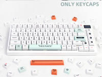 Teclas PBT de 141 teclas para juegos, Teclado mecánico MX Switch, juego blanco Simple, perfil XDA, sublimación DIY - details 11