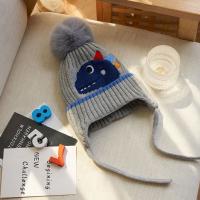 Gorro de Bebé con Bufanda 2023 Diseño de Dibujos Animados Lindos Gorro de Pelo Cálido de Invierno para Niños y Niñas Estilo de Moda con Diseño de Conejo y Dinosaurio - details 7