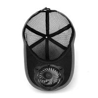 Sombrero de ventilador solar transpirable de moda, gorra de béisbol de secado rápido con carga USB, sombreros de malla completa para exteriores - details 2