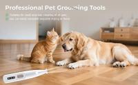 Recortadora de patas para mascotas, cortapelos para perros, afeitadora para gatos, recortadora eléctrica de patas para perros 3 en 1, recargable, impermeable con luz LED, afeitadora para mascotas de poco ruido para patas, ojos, orejas, cara, caderas - details 6