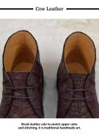 Botas de hombre con parte inferior de costura noruega hechas a mano Martin Goodyear formales de piel de cocodrilo de tobillo Nubcuk de lujo - details 9