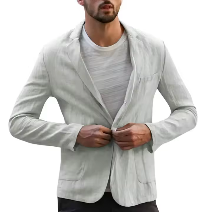 Sid cor on a ln hombres n , manga larga, , ligero para el verano, busins ca - 1